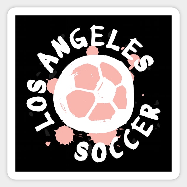 Los Angeles Soccer 02 Sticker by Very Simple Graph